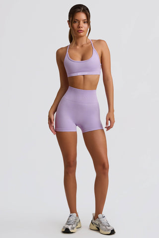 Super Sculpt Seamless Mini Shorts in Soft Lilac
