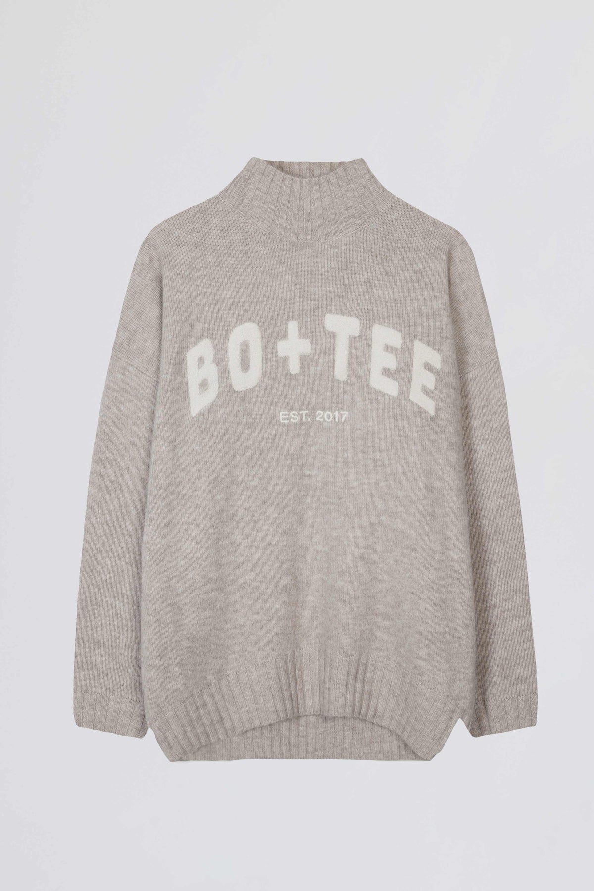 Soft Knit Oversized Jumper in Beige