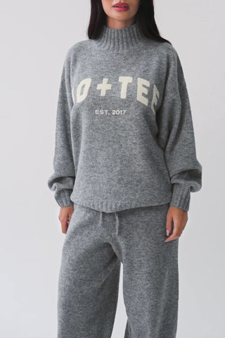 Soft Knit Oversized Jumper in Grey