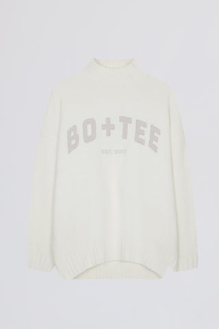 Soft Knit Oversized Jumper in Ivory