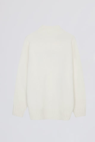Soft Knit Oversized Jumper in Ivory