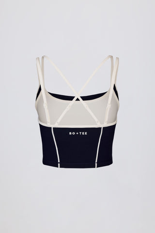 Soft Active Layered Tank Top in Classic Navy