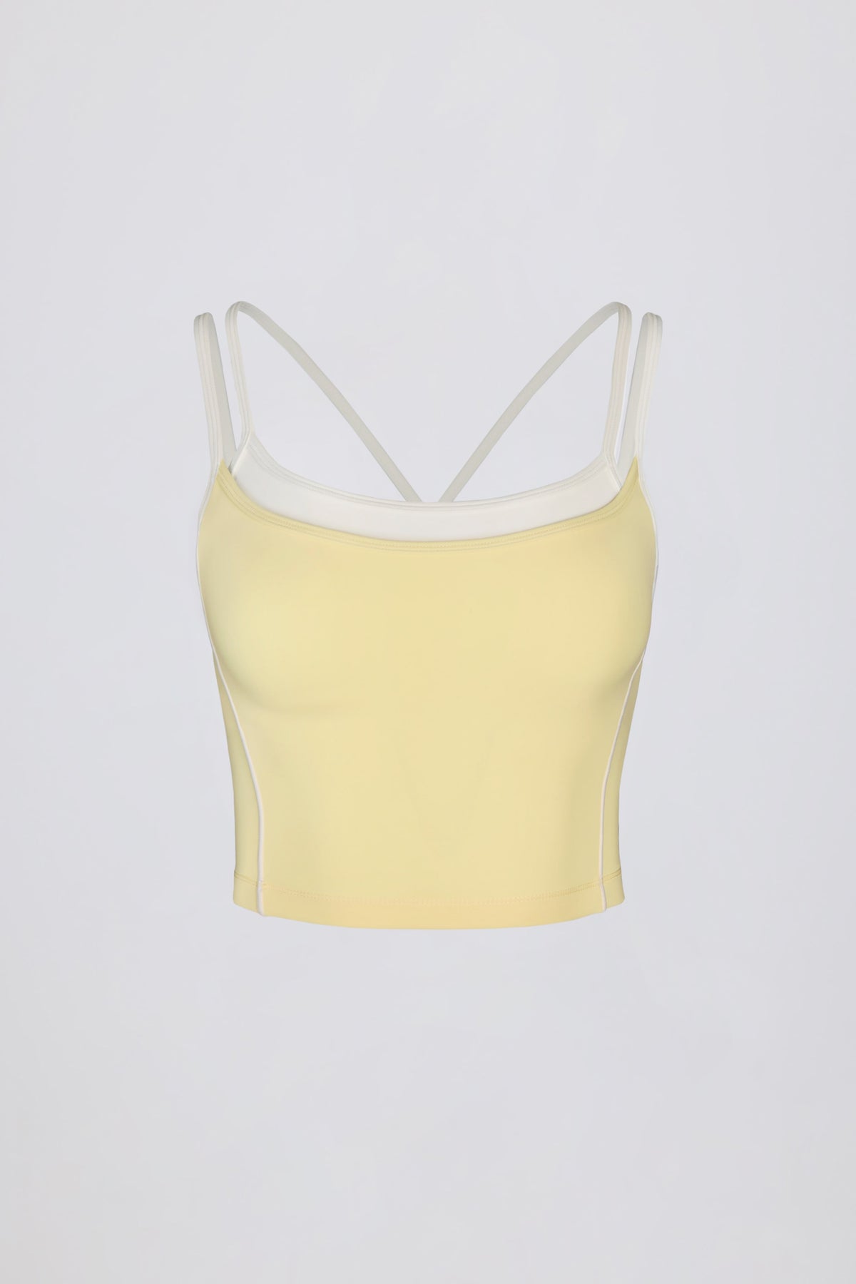 Soft Active Layered Tank Top in Soft Yellow