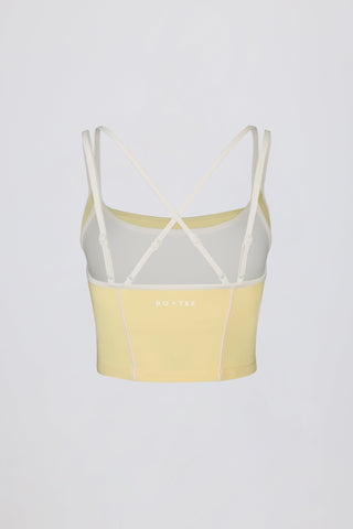 Soft Active Layered Tank Top in Soft Yellow