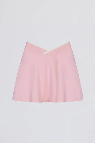 Soft Active Crossover Mini Skort in Powder Pink