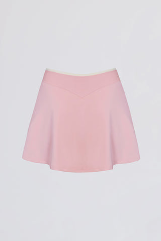 Soft Active Crossover Mini Skort in Powder Pink