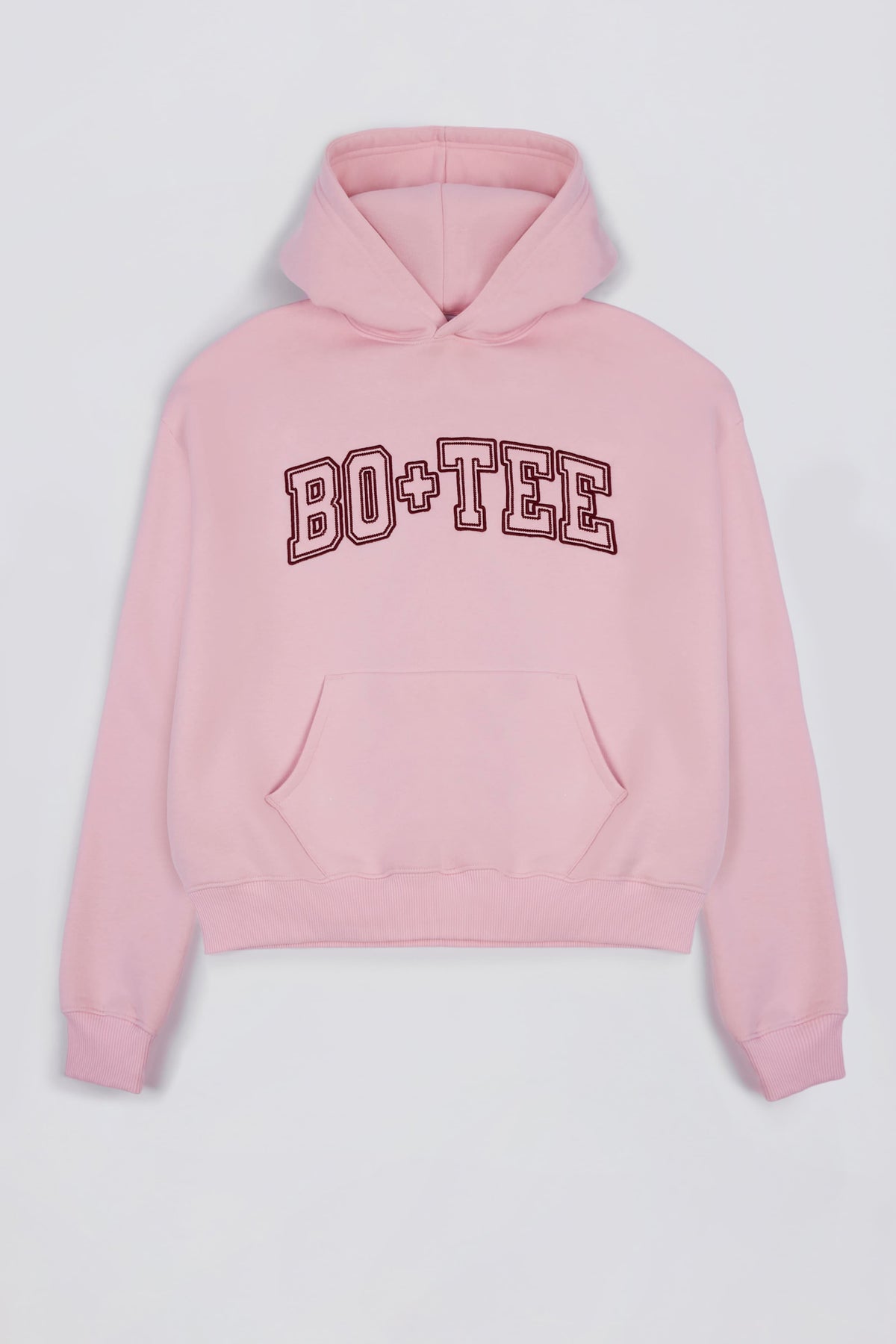 Appliqué Oversized Hoodie in Powder Pink