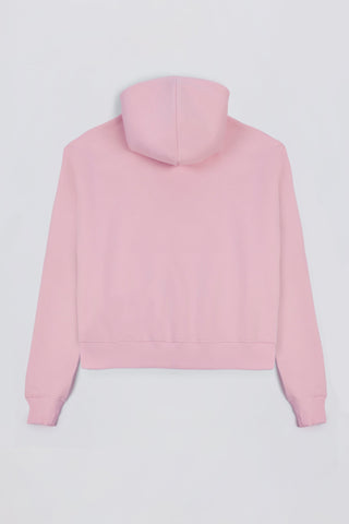 Appliqué Oversized Hoodie in Powder Pink