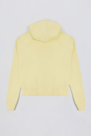Appliqué Oversized Hoodie in Soft Yellow