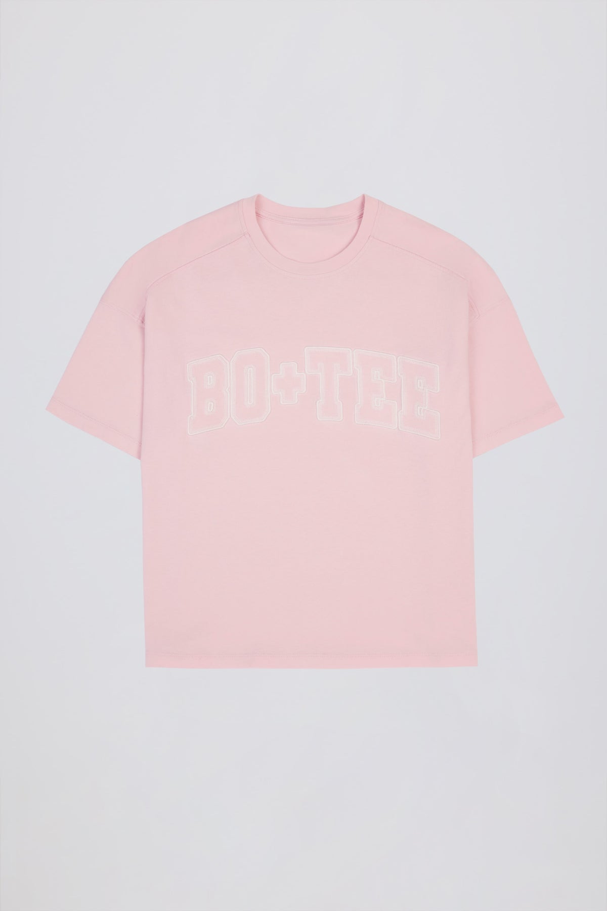 Oversized Cotton-Jersey T-Shirt in Powder Pink