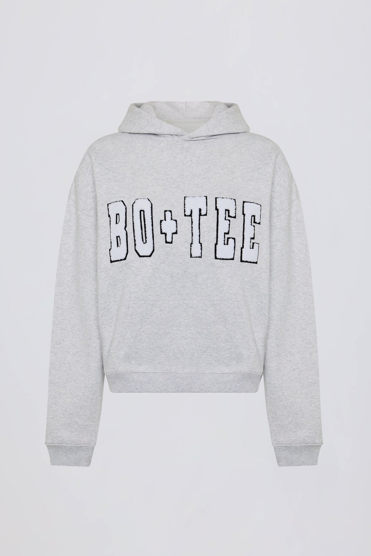 Soft Cotton Jersey Acid Wash Oversized Hoodie in Heather Grey