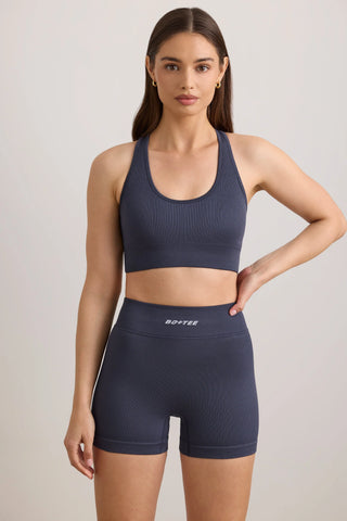 FlexiRib Mini Shorts in Indigo Slate