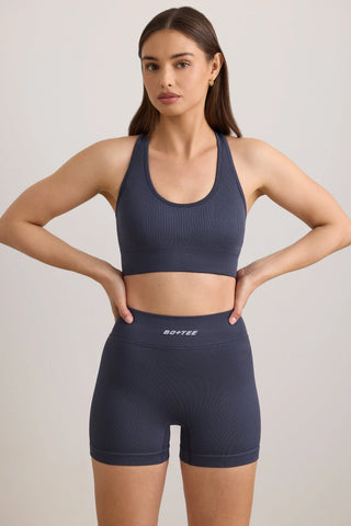 FlexiRib Mini Shorts in Indigo Slate