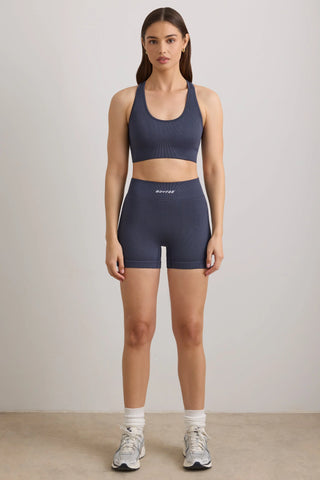 FlexiRib Mini Shorts in Indigo Slate