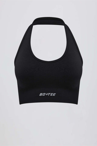 Define Luxe Halterneck Sports Bra in Black