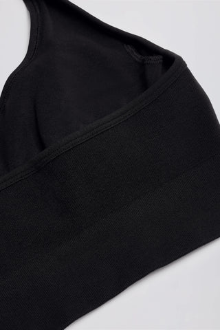 Define Luxe Halterneck Sports Bra in Black