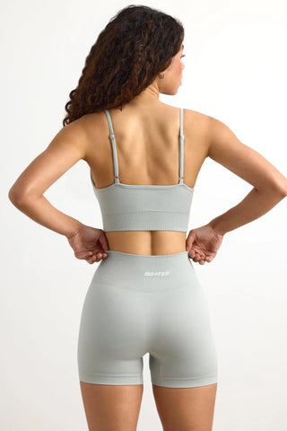 Super Sculpt Seamless Mini Shorts in Grey