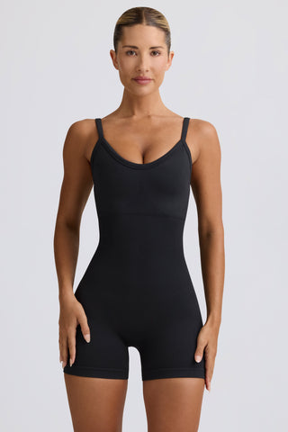 Super Sculpt Seamless Unitard in Black
