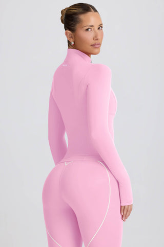 Soft Active Zip-Up Jacket in Baby Pink