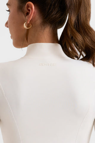 Soft Active Zip-Up Jacket in White