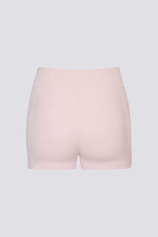 Soft Active V-Waist Pocket Mini Shorts in Ballet Pink