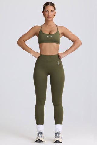 Super Sculpt Seamless Backless Sports Bra in Light Green