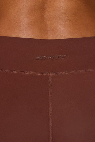 Full Length Leggings with Pockets in Brown