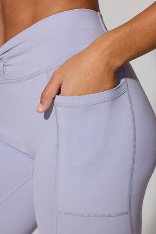 Full Length Leggings with Pockets in Periwinkle