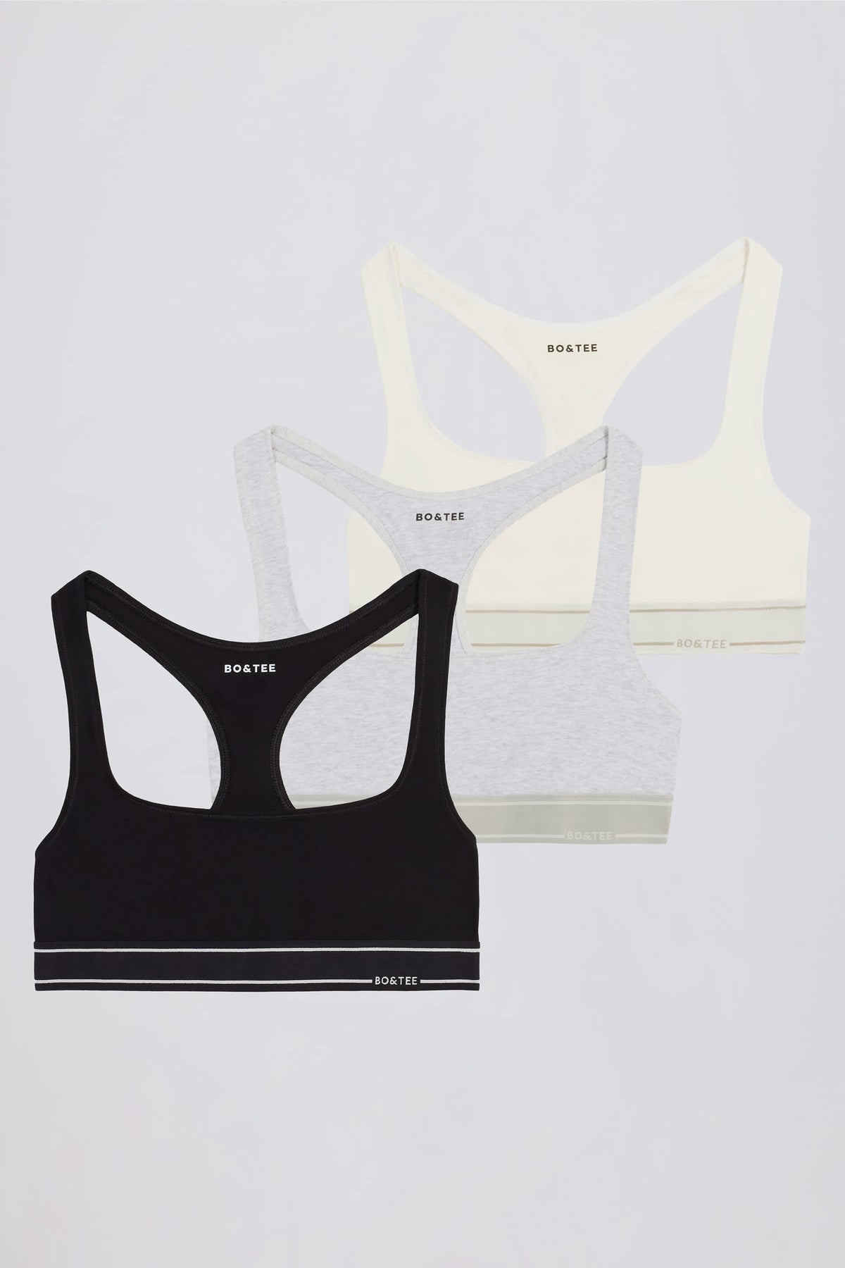 Scoop-Neck Bralette Bundle in Multi