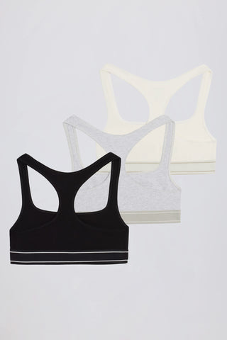 Scoop-Neck Bralette Bundle in Multi