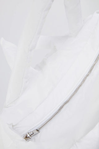 Quilted Puffer Bag in White