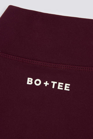 Soft Active Zip-Up Cropped Jacket in Burgundy