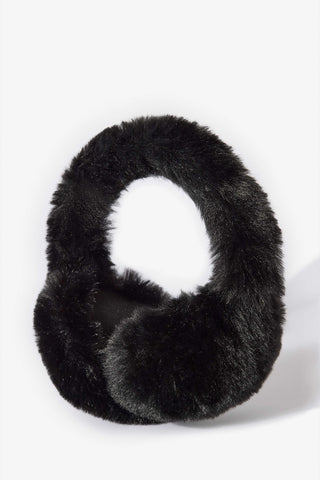 Faux-Fur Earmuffs in Black