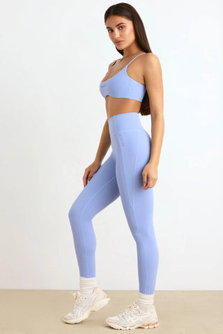 Soft Active High-Waist Leggings in Lavender Blue