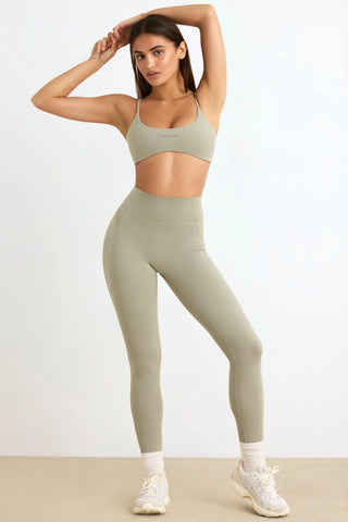 Soft Active High-Waist Leggings in Mineral