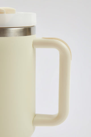 Stainless Steel Water Bottle in Cream