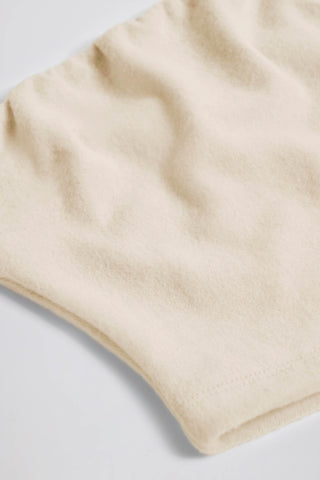 Brushed Jersey Bandeau Top in Ecru