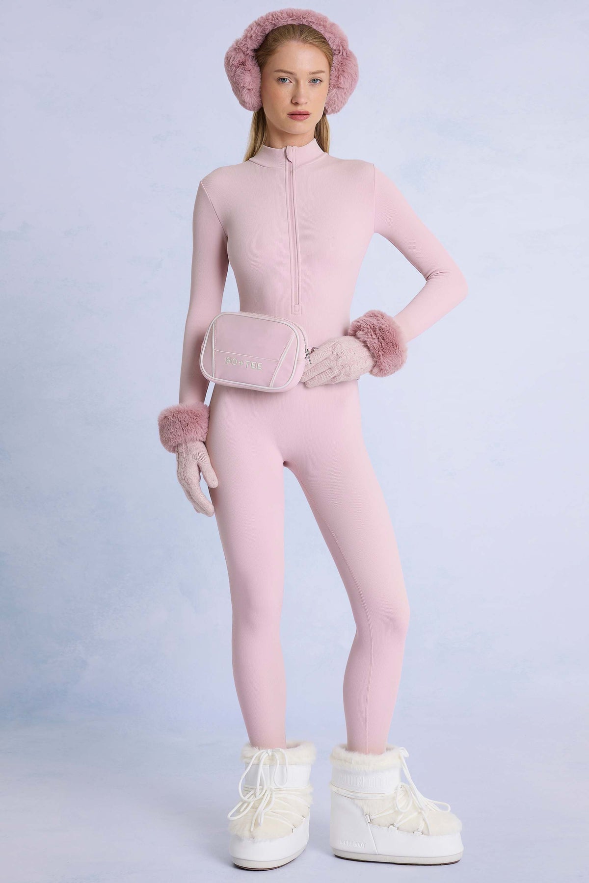 Waterproof Multiway Ski Bag in Powder Pink