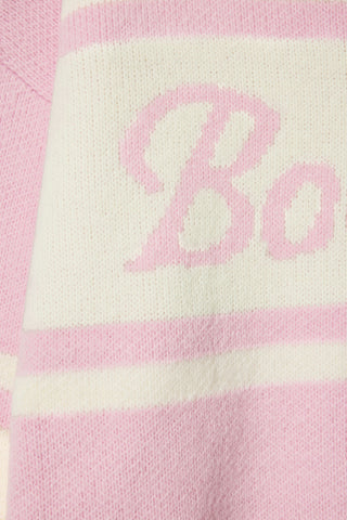 Knit Turtleneck Oversized Jumper in Powder Pink