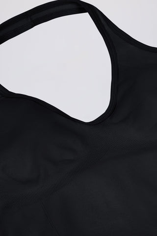 Define Luxe Halterneck Tank Top in Black