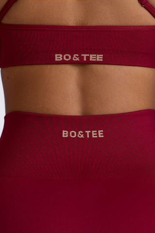 Super Sculpt Seamless Leggings in Burgundy