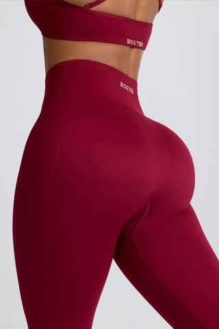 Super Sculpt Seamless Leggings in Burgundy