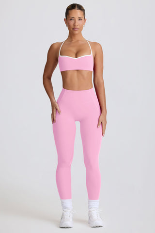 Soft Active Mid-Rise Leggings in Baby Pink