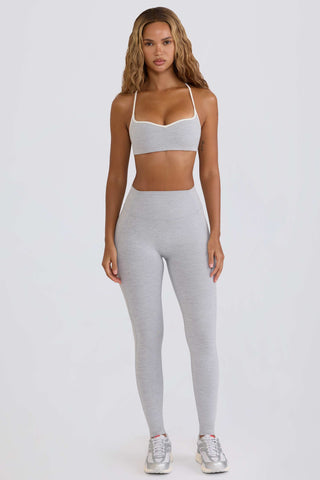 Soft Active Mid-Rise Leggings in Grey Marl