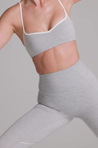 Soft Active Mid-Rise Leggings in Grey Marl