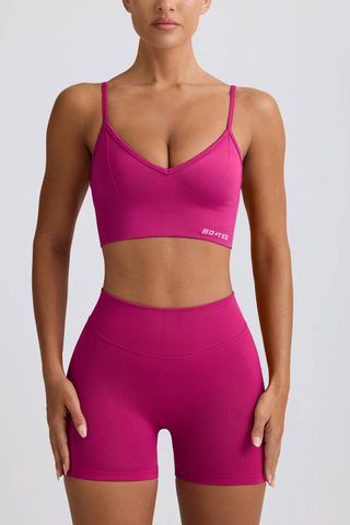 Define Luxe Mini Shorts in Berry