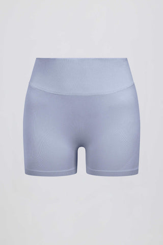 Define Luxe Mini Shorts in Blue Grey