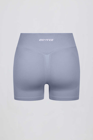 Define Luxe Mini Shorts in Blue Grey