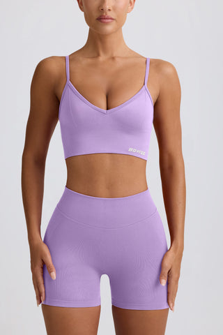 Define Luxe Mini Shorts in Lilac