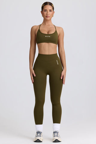 Super Sculpt Seamless High-Waist Leggings in Dark Green